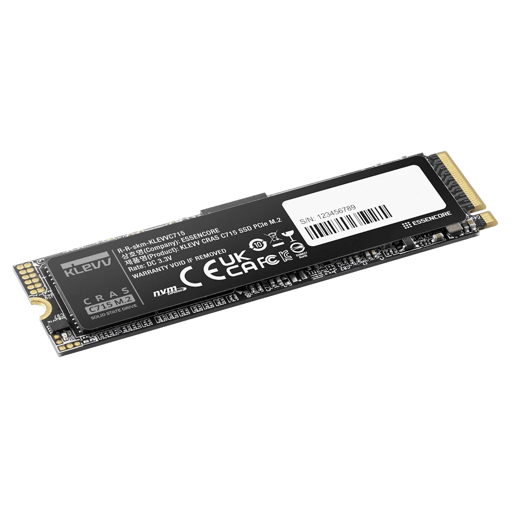 KLEVV CRAS C715 1TB SSD - M.2 2280, PCIe Gen 3.0 x4 NVMe 1.3 4 KLEVV CRAS C715 1TB SSD - M.2 2280, PCIe Gen 3.0 x4 NVMe 1.3 - Ảnh 4
