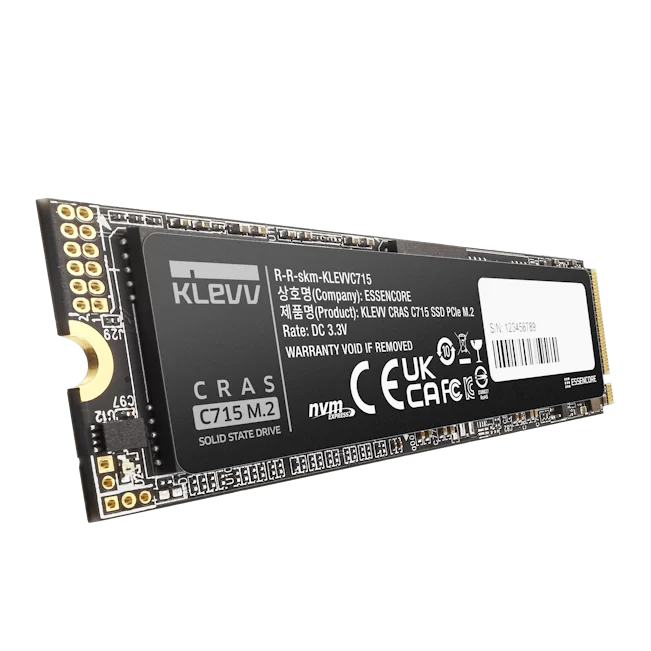 KLEVV CRAS C715 1TB SSD - M.2 2280, PCIe Gen 3.0 x4 NVMe 1.3 10 KLEVV CRAS C715 1TB SSD - M.2 2280, PCIe Gen 3.0 x4 NVMe 1.3 - Ảnh 10