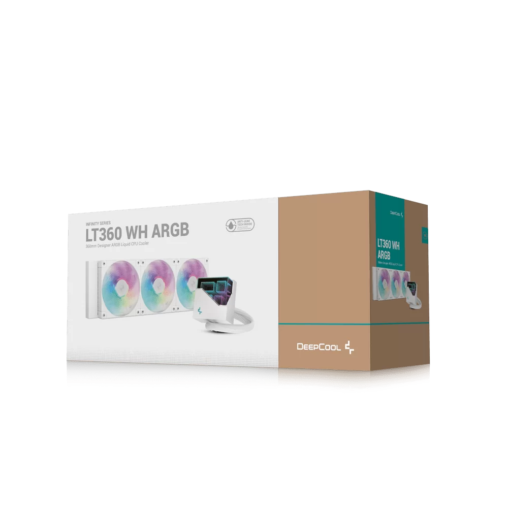 DeepCool LT360 ARGB WH AIO Liquid CPU Cooler - White, 360mm Radiator, FD12 ARGB Fans, 5th generation pump, AM5-LGA1700 compatible 6 DeepCool LT360 ARGB WH AIO Liquid CPU Cooler - White, 360mm Radiator, FD12 ARGB Fans, 5th generation pump, AM5-LGA1700 compatible - Ảnh 6