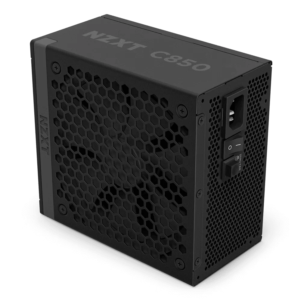 NZXT C850 Gold ATX 3.1 BLACK (PA-8G2BB-EU) PSU - 850W, 80 Plus Gold, 2V-2x6 Connector, Zero Fan Mode, 100% Japanese Capacitors 4 NZXT C850 Gold ATX 3.1 BLACK (PA-8G2BB-EU) PSU - 850W, 80 Plus Gold, 2V-2x6 Connector, Zero Fan Mode, 100% Japanese Capacitors - Ảnh 4