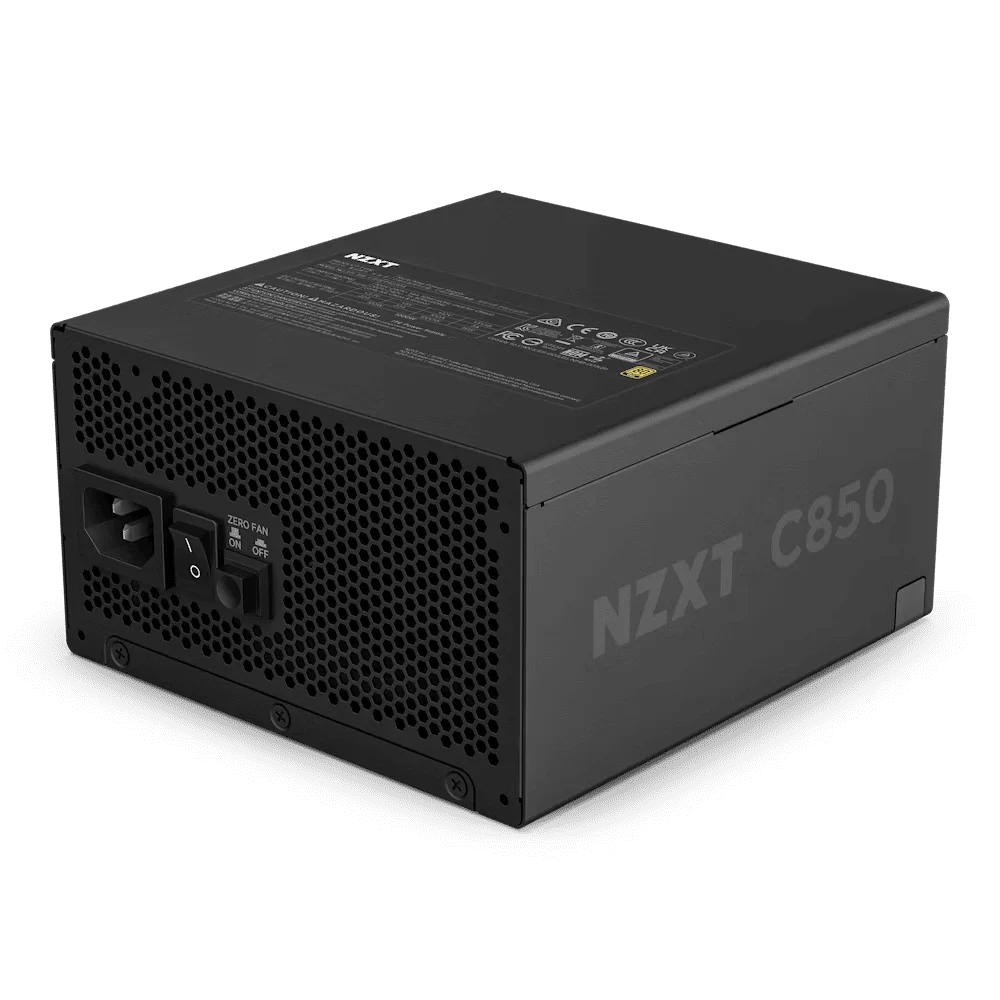 NZXT C850 Gold ATX 3.1 BLACK (PA-8G2BB-EU) PSU - 850W, 80 Plus Gold, 2V-2x6 Connector, Zero Fan Mode, 100% Japanese Capacitors 1 NZXT C850 Gold ATX 3.1 BLACK (PA-8G2BB-EU) PSU - 850W, 80 Plus Gold, 2V-2x6 Connector, Zero Fan Mode, 100% Japanese Capacitors