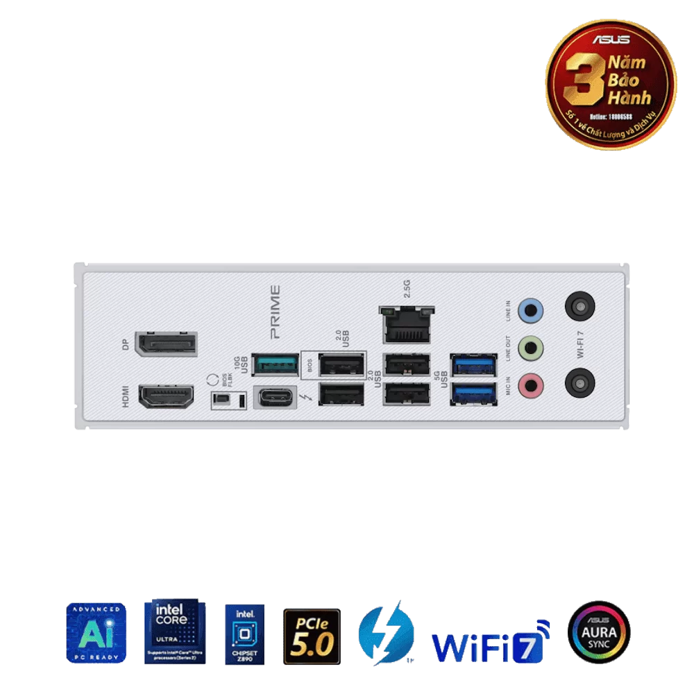 ASUS PRIME Z890-P WIFI CSM Mainboard 5 ASUS PRIME Z890-P WIFI CSM Mainboard - Ảnh 5