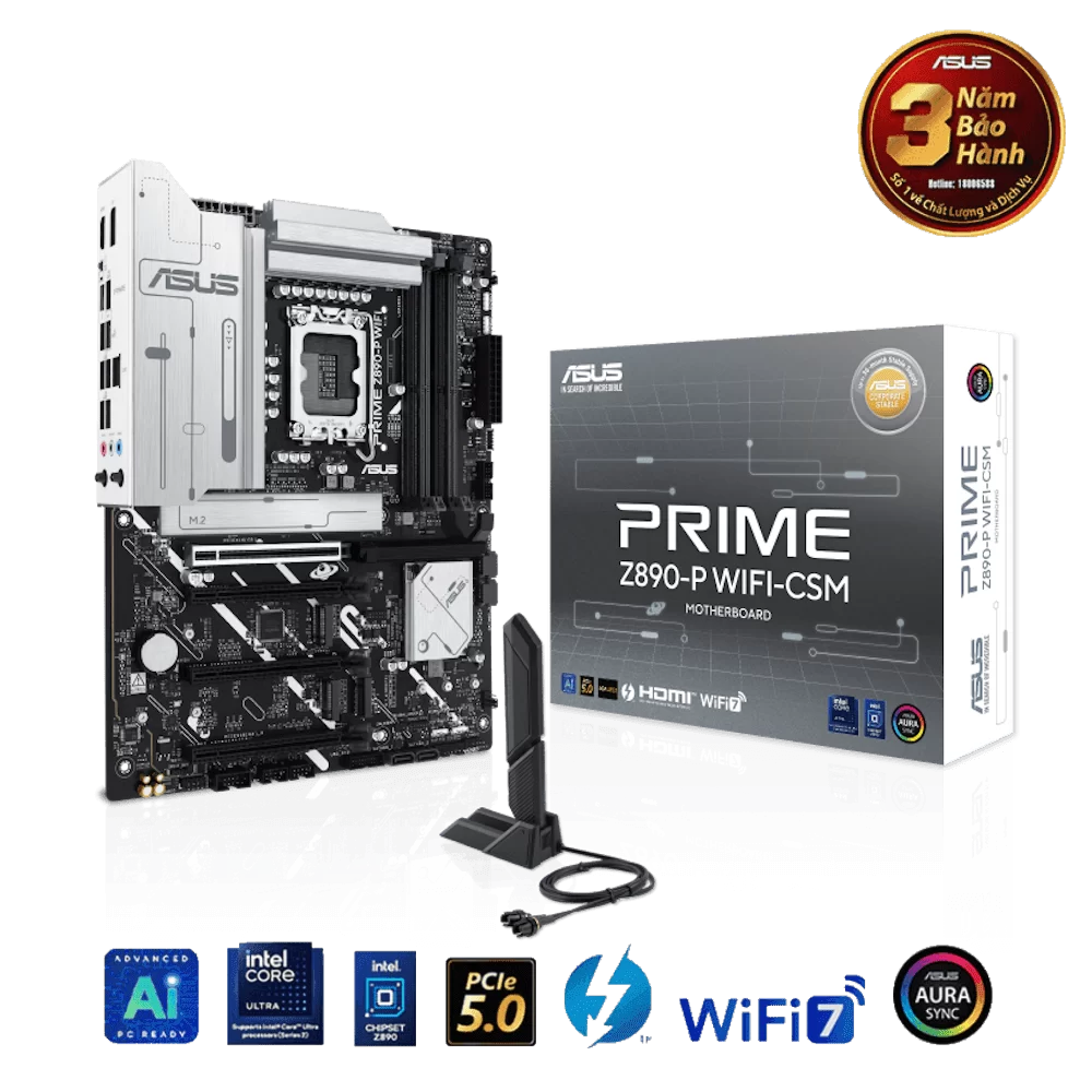ASUS PRIME Z890-P WIFI CSM Mainboard 1 ASUS PRIME Z890-P WIFI CSM Mainboard