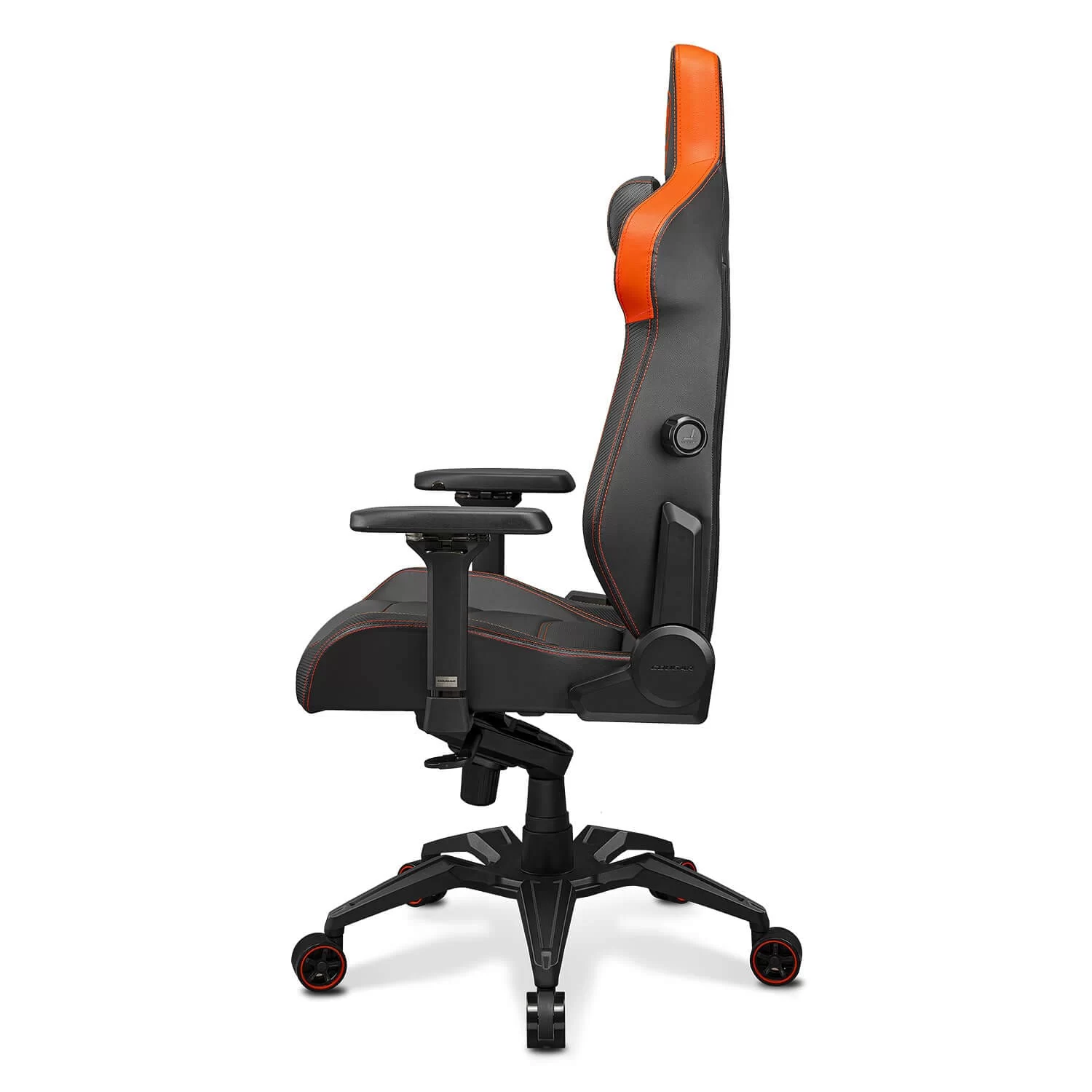 Cougar Armor EVO Gaming Chair - Orange, Magnetic Memory Foam Neck Pillow, PVC leather, Full steel frame, 5D armrest, Footrest, Lumbar Cushion 7 Cougar Armor EVO Gaming Chair - Orange, Magnetic Memory Foam Neck Pillow, PVC leather, Full steel frame, 5D armrest, Footrest, Lumbar Cushion - Ảnh 7