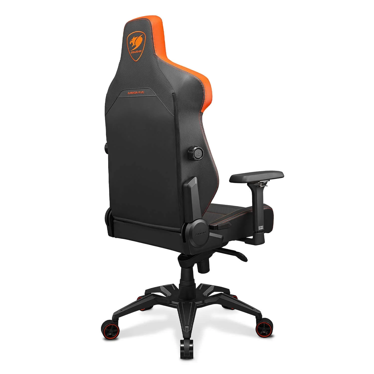 Cougar Armor EVO Gaming Chair - Orange, Magnetic Memory Foam Neck Pillow, PVC leather, Full steel frame, 5D armrest, Footrest, Lumbar Cushion 8 Cougar Armor EVO Gaming Chair - Orange, Magnetic Memory Foam Neck Pillow, PVC leather, Full steel frame, 5D armrest, Footrest, Lumbar Cushion - Ảnh 8