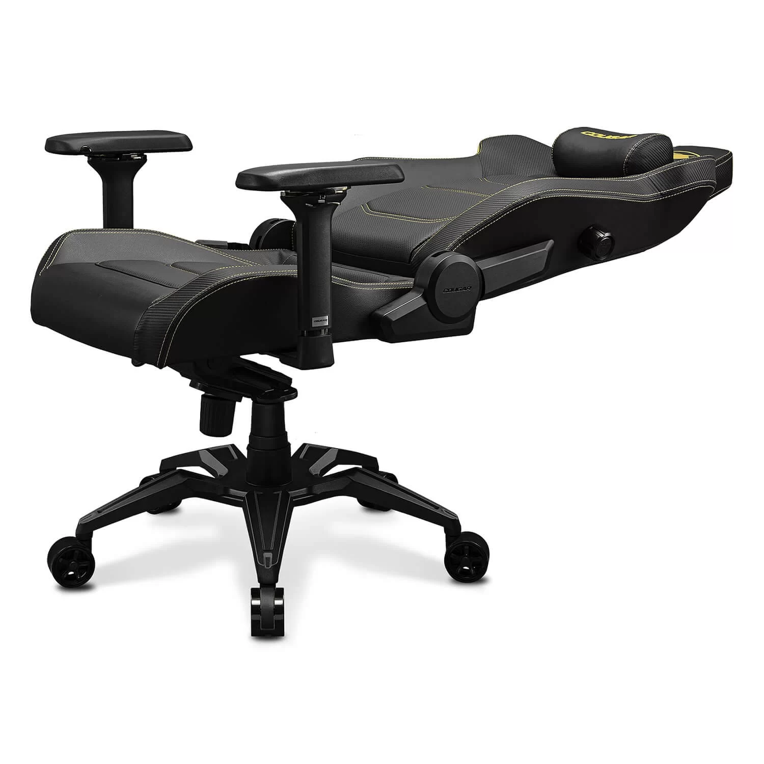 Cougar Armor EVO Royal Gaming Chair - Gold, Magnetic Memory Foam Neck Pillow, PVC leather, Full steel frame, 5D armrest, Footrest, Lumbar Cushion 9 Cougar Armor EVO Royal Gaming Chair - Gold, Magnetic Memory Foam Neck Pillow, PVC leather, Full steel frame, 5D armrest, Footrest, Lumbar Cushion - Ảnh 9