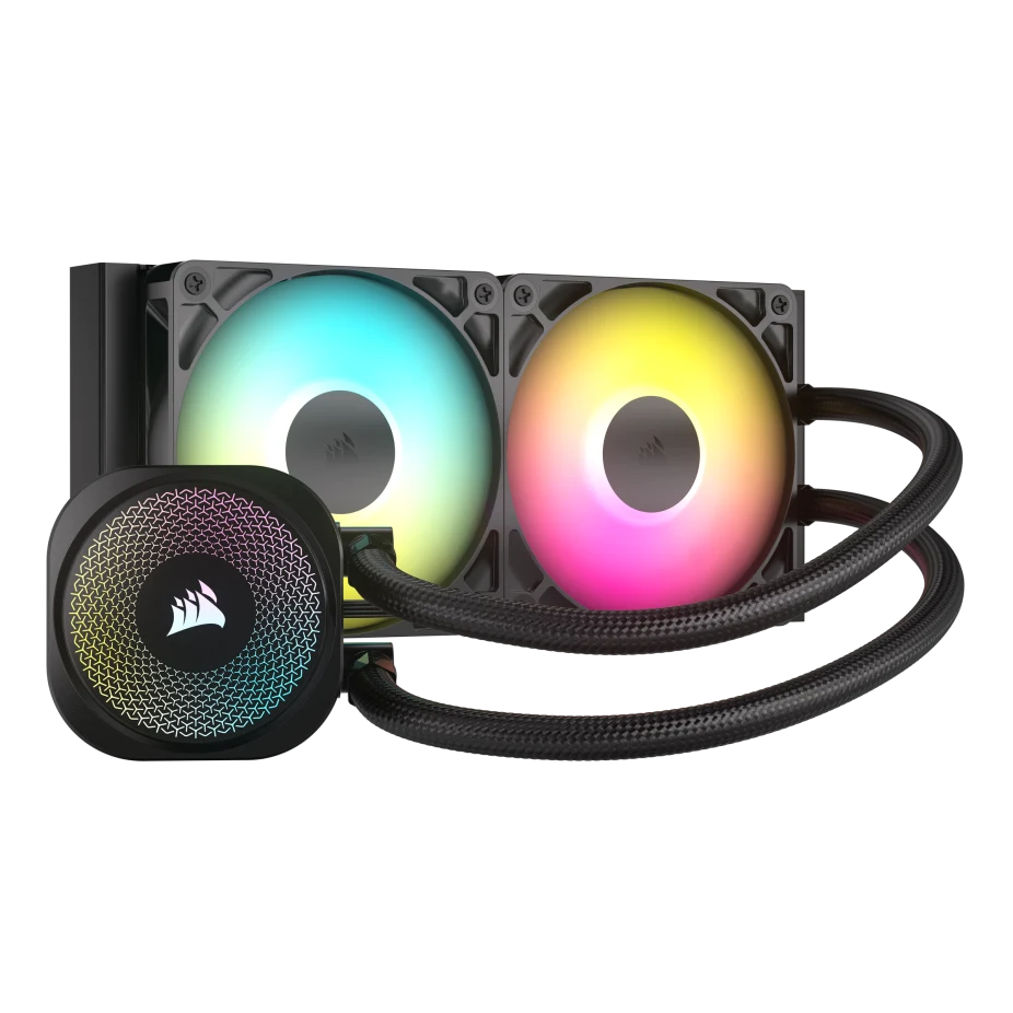 CORSAIR NAUTILUS 240 RS ARGB Liquid CPU Cooler (CW-9060092-WW) - Black, 240mm radiator, 2x 120mm RS120 ARGB fans 1 CORSAIR NAUTILUS 240 RS ARGB Liquid CPU Cooler (CW-9060092-WW) - Black, 240mm radiator, 2x 120mm RS120 ARGB fans