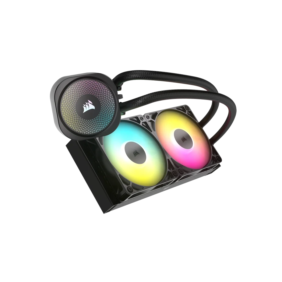 CORSAIR NAUTILUS 240 RS ARGB Liquid CPU Cooler (CW-9060092-WW) - Black, 240mm radiator, 2x 120mm RS120 ARGB fans 5 CORSAIR NAUTILUS 240 RS ARGB Liquid CPU Cooler (CW-9060092-WW) - Black, 240mm radiator, 2x 120mm RS120 ARGB fans - Ảnh 5