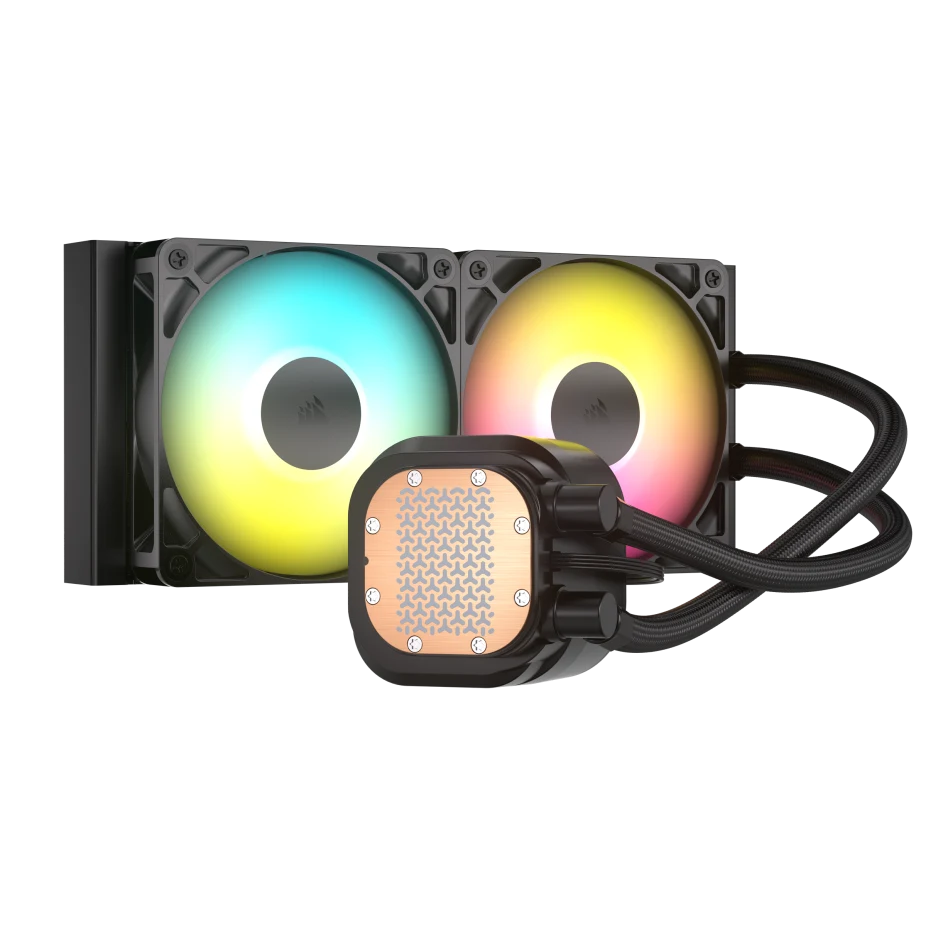 CORSAIR NAUTILUS 240 RS ARGB Liquid CPU Cooler (CW-9060092-WW) - Black, 240mm radiator, 2x 120mm RS120 ARGB fans 3 CORSAIR NAUTILUS 240 RS ARGB Liquid CPU Cooler (CW-9060092-WW) - Black, 240mm radiator, 2x 120mm RS120 ARGB fans - Ảnh 3
