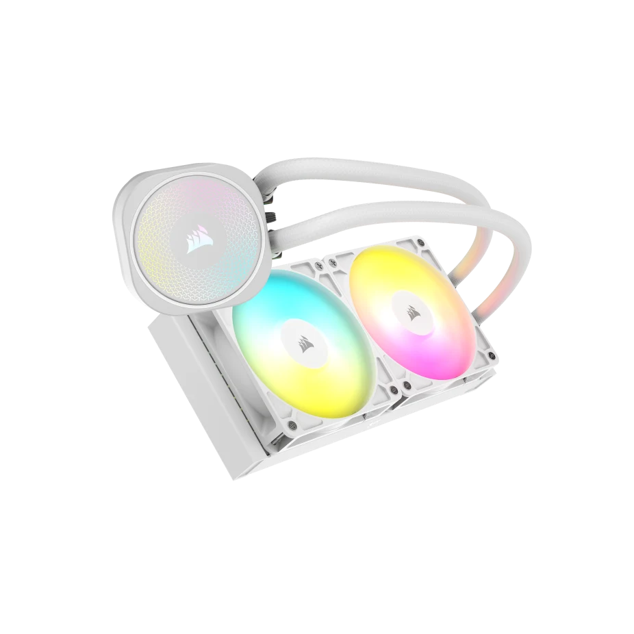 CORSAIR NAUTILUS 240 RS ARGB Liquid CPU Cooler (CW-9060094-WW) - White, 240mm radiator, 2x 120mm RS120 ARGB fans 4 CORSAIR NAUTILUS 240 RS ARGB Liquid CPU Cooler (CW-9060094-WW) - White, 240mm radiator, 2x 120mm RS120 ARGB fans - Ảnh 4