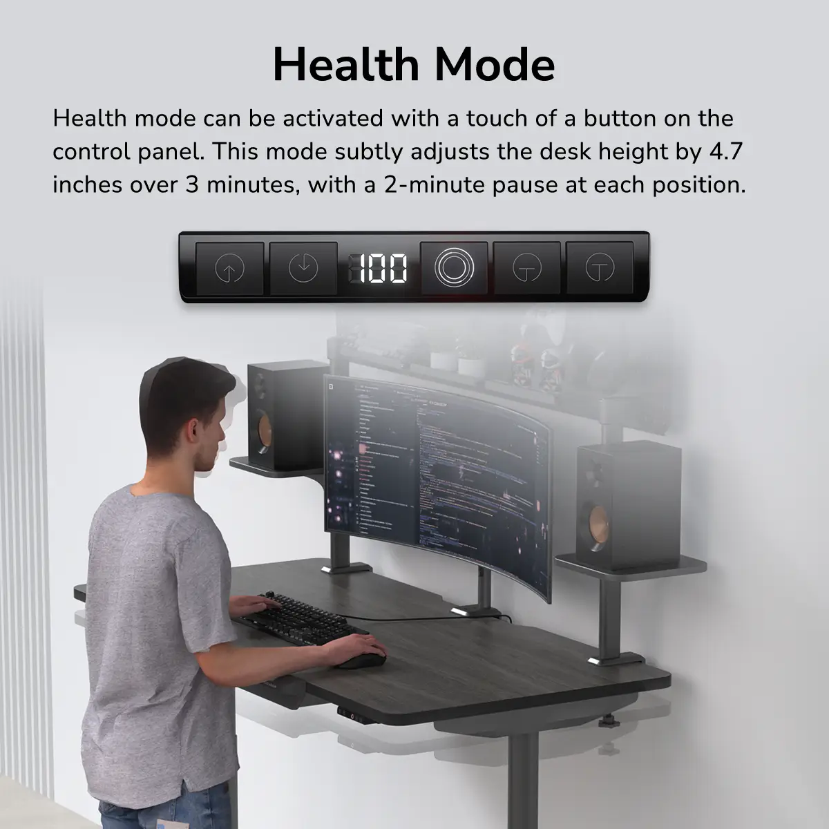 Cougar E-ODYSSEY Electric Gaming Desk (1500 x 700 x 25 mm) 17 Cougar E-ODYSSEY Electric Gaming Desk (1500 x 700 x 25 mm) - Ảnh 17