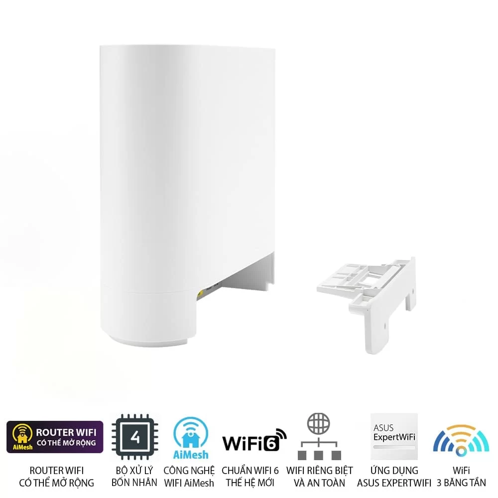 ASUS ExpertWiFi EBM68 2 packs Router - White, AX7800 Tri-band Business Mesh WiFi 6 Syste 9 ASUS ExpertWiFi EBM68 2 packs Router - White, AX7800 Tri-band Business Mesh WiFi 6 Syste - Ảnh 9