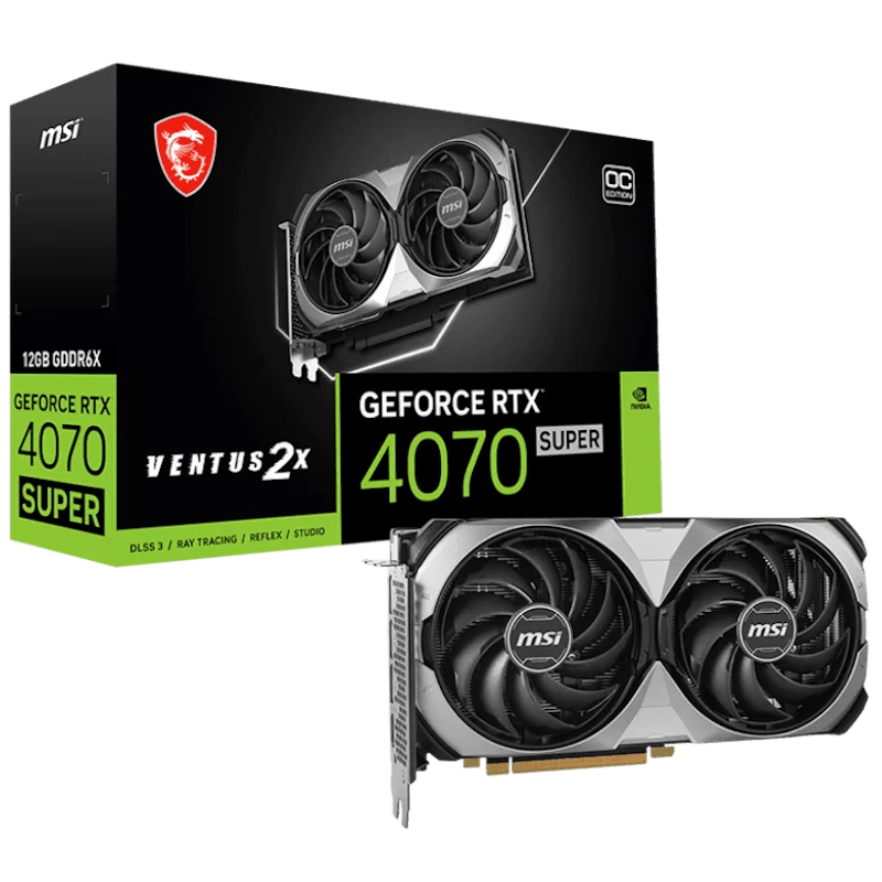 MSI GeForce RTX 4070 SUPER 12G VENTUS 2X OC Graphics Card 1 MSI GeForce RTX 4070 SUPER 12G VENTUS 2X OC Graphics Card