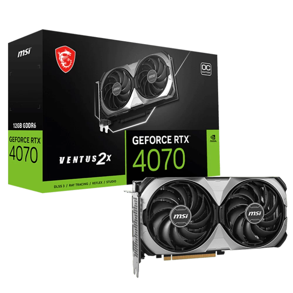 MSI GeForce RTX 4070 VENTUS 2X E1 12G OC Graphics Card 1 MSI GeForce RTX 4070 VENTUS 2X E1 12G OC Graphics Card