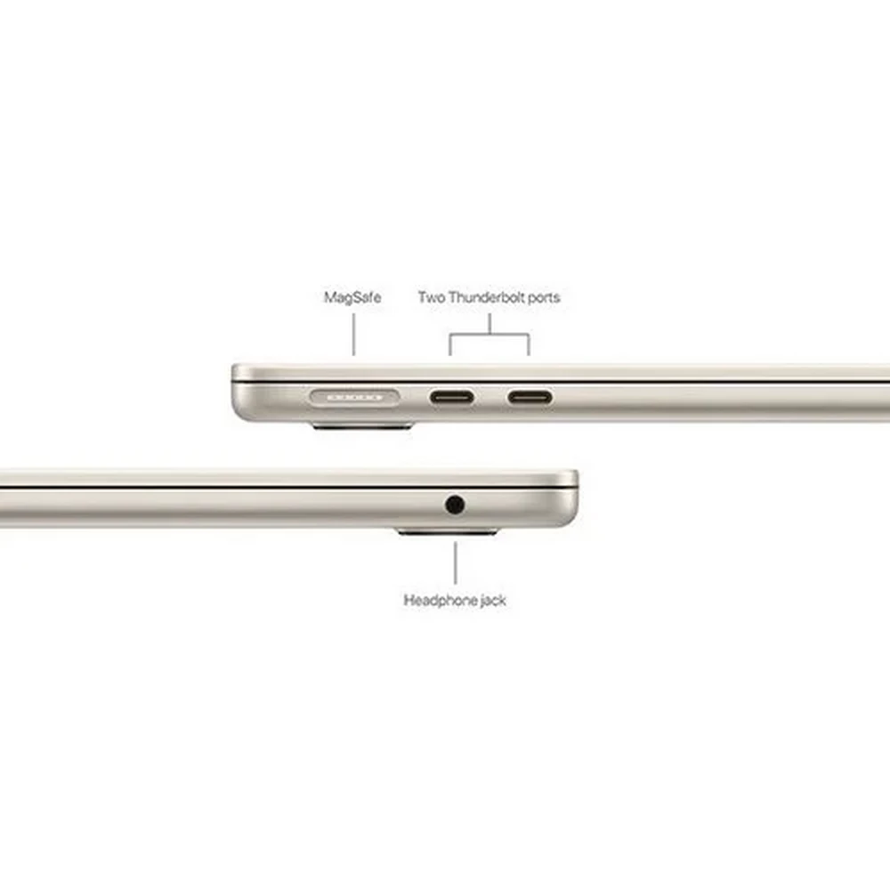 Apple MacBook Air M3 8GPU 256GB Starlight (MC8J4) Laptop - 16GB RAM, Apple M3 Chip (8C CPU, 8C GPU 16C Neural Engine), 13.6" Liquid Retina (2560x1664), USB-C 30W, Wifi 6E 3 Apple MacBook Air M3 8GPU 256GB Starlight (MC8J4) Laptop - 16GB RAM, Apple M3 Chip (8C CPU, 8C GPU 16C Neural Engine), 13.6" Liquid Retina (2560x1664), USB-C 30W, Wifi 6E - Ảnh 3