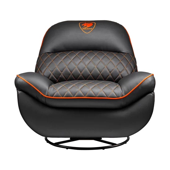Cougar OVERLORD Gaming Sofa Chair - PVC leatherette, Black Orange, 150kg weight support 2 Cougar OVERLORD Gaming Sofa Chair - PVC leatherette, Black Orange, 150kg weight support - Ảnh 2
