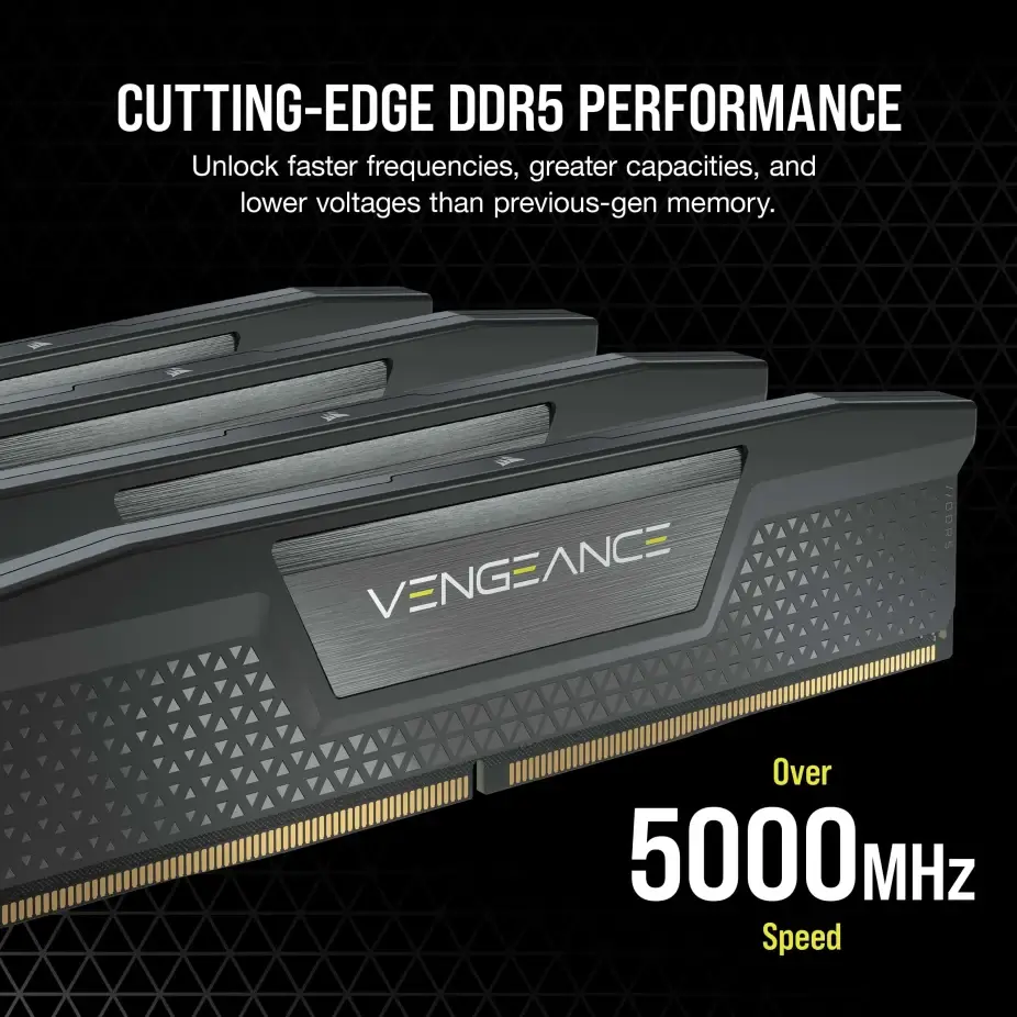 CORSAIR Vengeance 64GB Memory Kit - Black, 64GB (2x32GB) DDR5, 5200MHz, CL40 (CMK64GX5M2B5200C40) 10 CORSAIR Vengeance 64GB Memory Kit - Black, 64GB (2x32GB) DDR5, 5200MHz, CL40 (CMK64GX5M2B5200C40) - Ảnh 10
