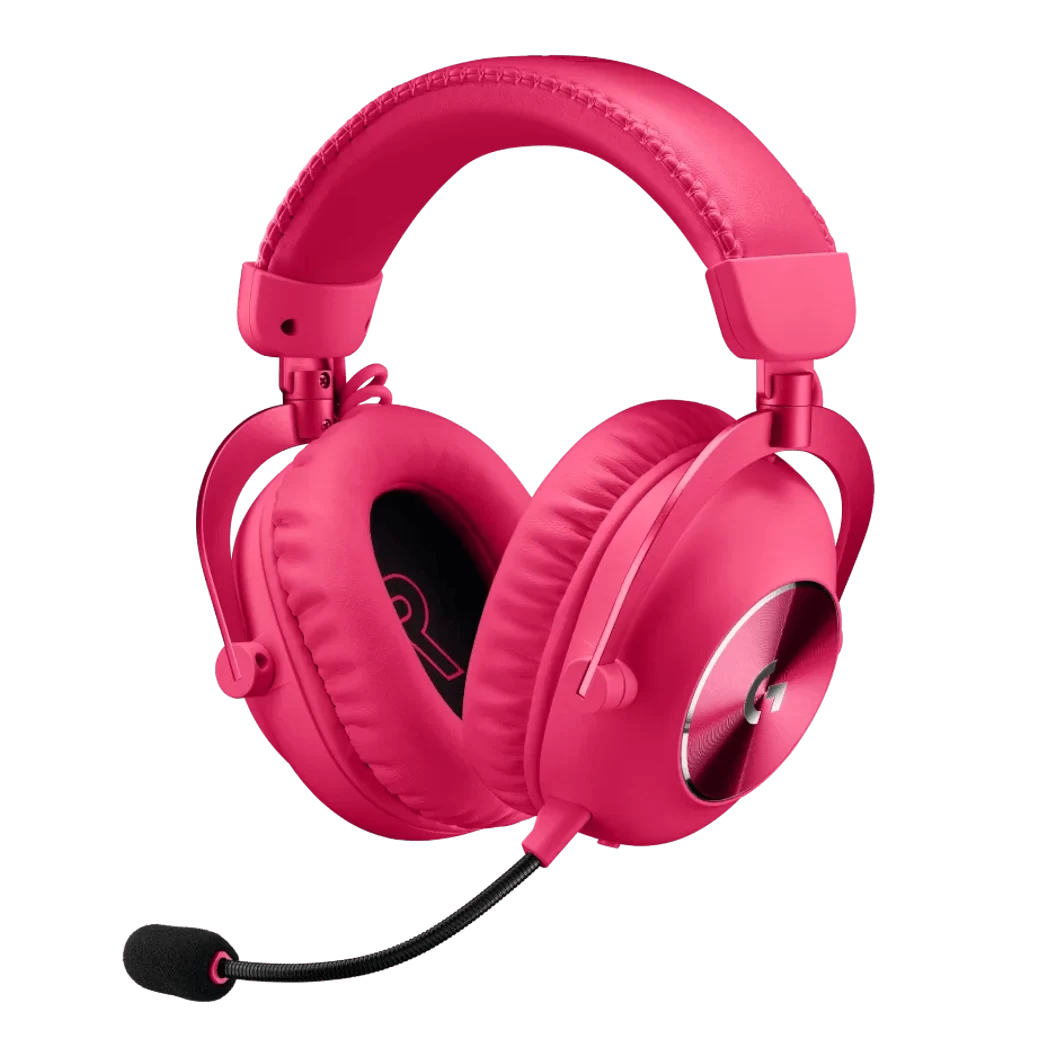 Logitech Pro X 2 LIGHTSPEED Pink Wireless Gaming Headset - Detachable Mic, 50mm Graphene Drivers, DTS:X 2.0, 7.1, Bluetooth/USB/3.5mm Aux 1 Logitech Pro X 2 LIGHTSPEED Pink Wireless Gaming Headset - Detachable Mic, 50mm Graphene Drivers, DTS:X 2.0, 7.1, Bluetooth/USB/3.5mm Aux