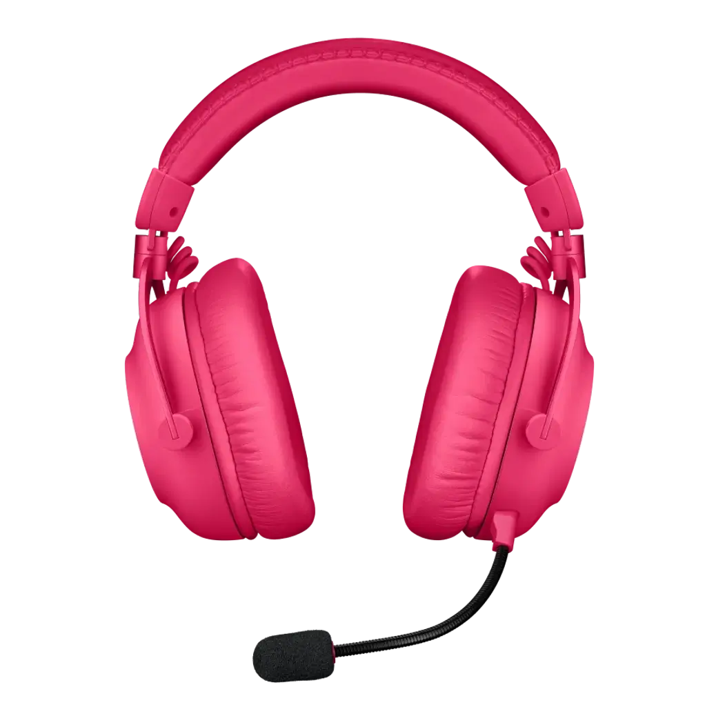 Logitech Pro X 2 LIGHTSPEED Pink Wireless Gaming Headset - Detachable Mic, 50mm Graphene Drivers, DTS:X 2.0, 7.1, Bluetooth/USB/3.5mm Aux 4 Logitech Pro X 2 LIGHTSPEED Pink Wireless Gaming Headset - Detachable Mic, 50mm Graphene Drivers, DTS:X 2.0, 7.1, Bluetooth/USB/3.5mm Aux - Ảnh 4