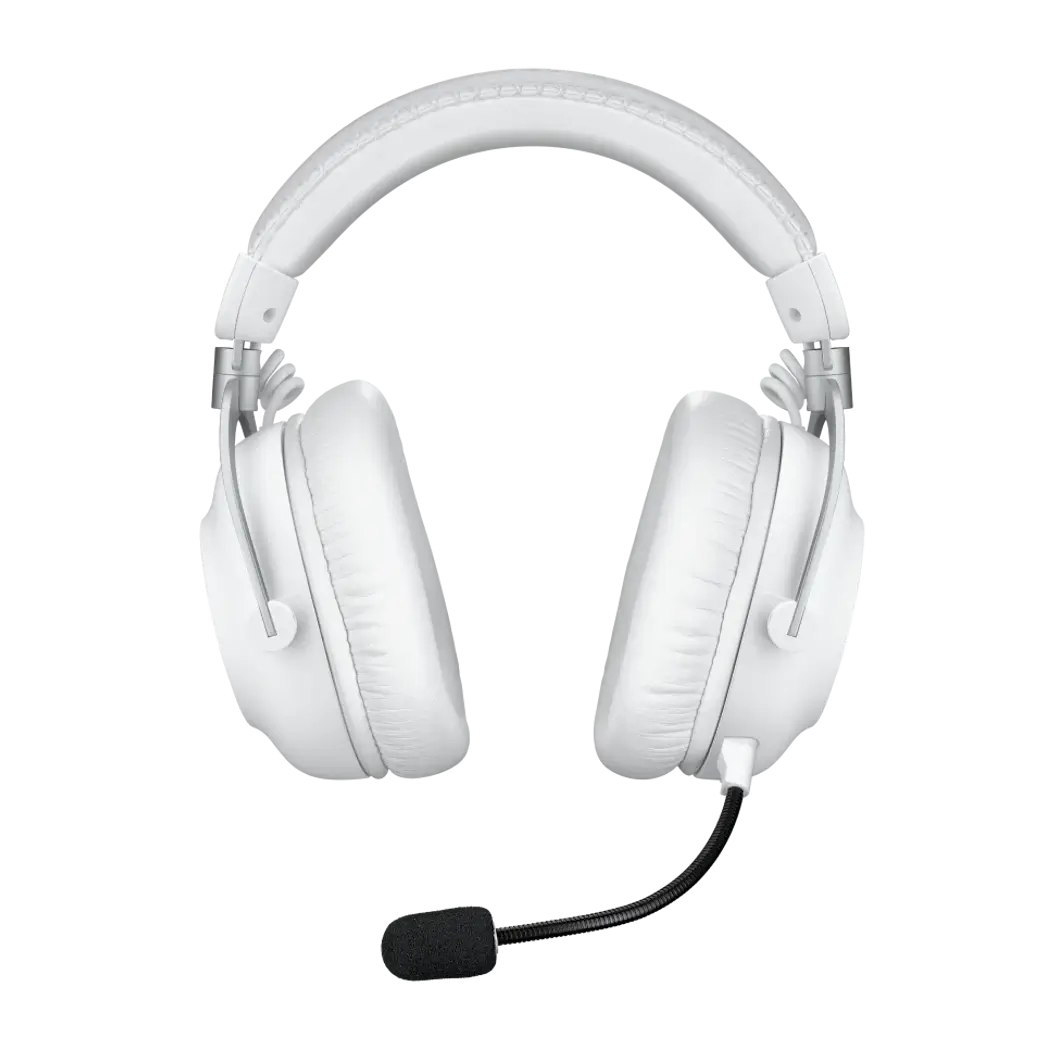Logitech Pro X 2 LIGHTSPEED White Wireless Gaming Headset - Detachable Mic, 50mm Graphene Drivers, DTS:X 2.0, 7.1, Bluetooth/USB/3.5mm Aux 4 Logitech Pro X 2 LIGHTSPEED White Wireless Gaming Headset - Detachable Mic, 50mm Graphene Drivers, DTS:X 2.0, 7.1, Bluetooth/USB/3.5mm Aux - Ảnh 4