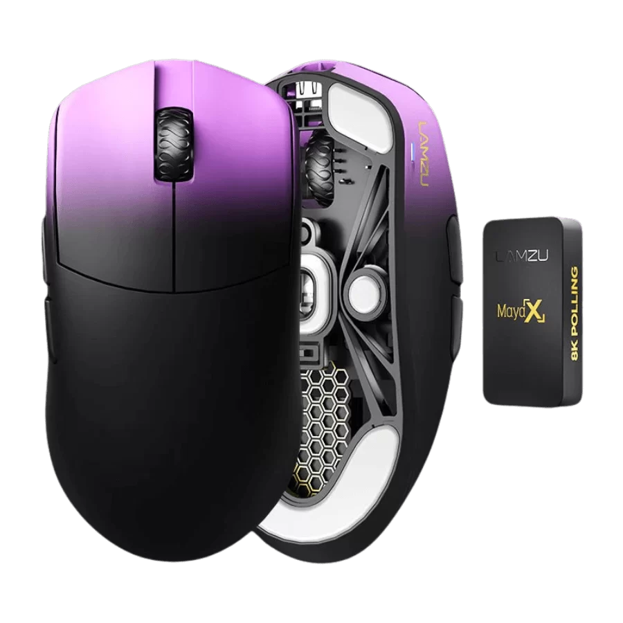 Lamzu MAYA X (dongle 8KHz included) Wireless Gaming Mouse - Lightweight 47g, Wireless 8KHz Champion, Chip MCU Nordic, Omron Optical Switch 21 Lamzu MAYA X (dongle 8KHz included) Wireless Gaming Mouse - Lightweight 47g, Wireless 8KHz Champion, Chip MCU Nordic, Omron Optical Switch - Ảnh 21