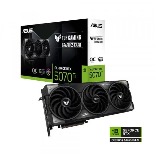 ASUS TUF Gaming GeForce RTX 5070Ti OC Edition 16GB GDDR7 (TUF-RTX5070TI-O16G-GAMING) Graphics Card 1 ASUS TUF Gaming GeForce RTX 5070Ti OC Edition 16GB GDDR7 (TUF-RTX5070TI-O16G-GAMING) Graphics Card