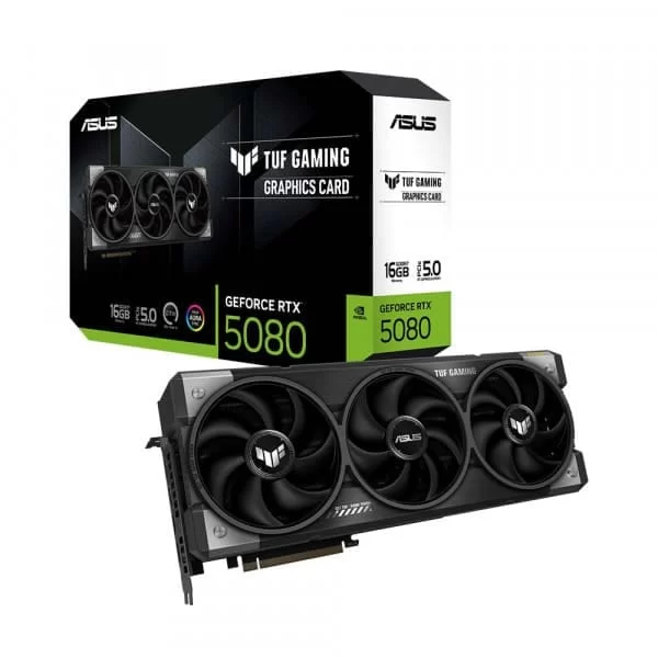 ASUS TUF Gaming GeForce RTX 5080 16GB GDDR7 (TUF-RTX5080-16G-GAMING) Graphics Card 1 ASUS TUF Gaming GeForce RTX 5080 16GB GDDR7 (TUF-RTX5080-16G-GAMING) Graphics Card