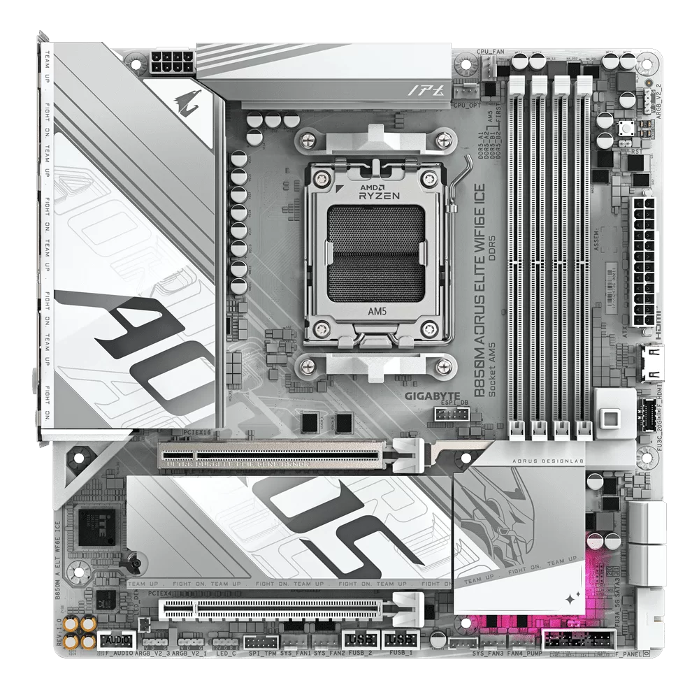 B850M AORUS ELITE WIFI6E ICE Mainboard 5 B850M AORUS ELITE WIFI6E ICE Mainboard - Ảnh 5