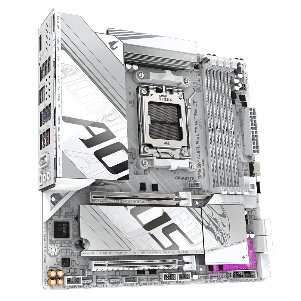 B850M AORUS ELITE WIFI6E ICE Mainboard 4 B850M AORUS ELITE WIFI6E ICE Mainboard - Ảnh 4