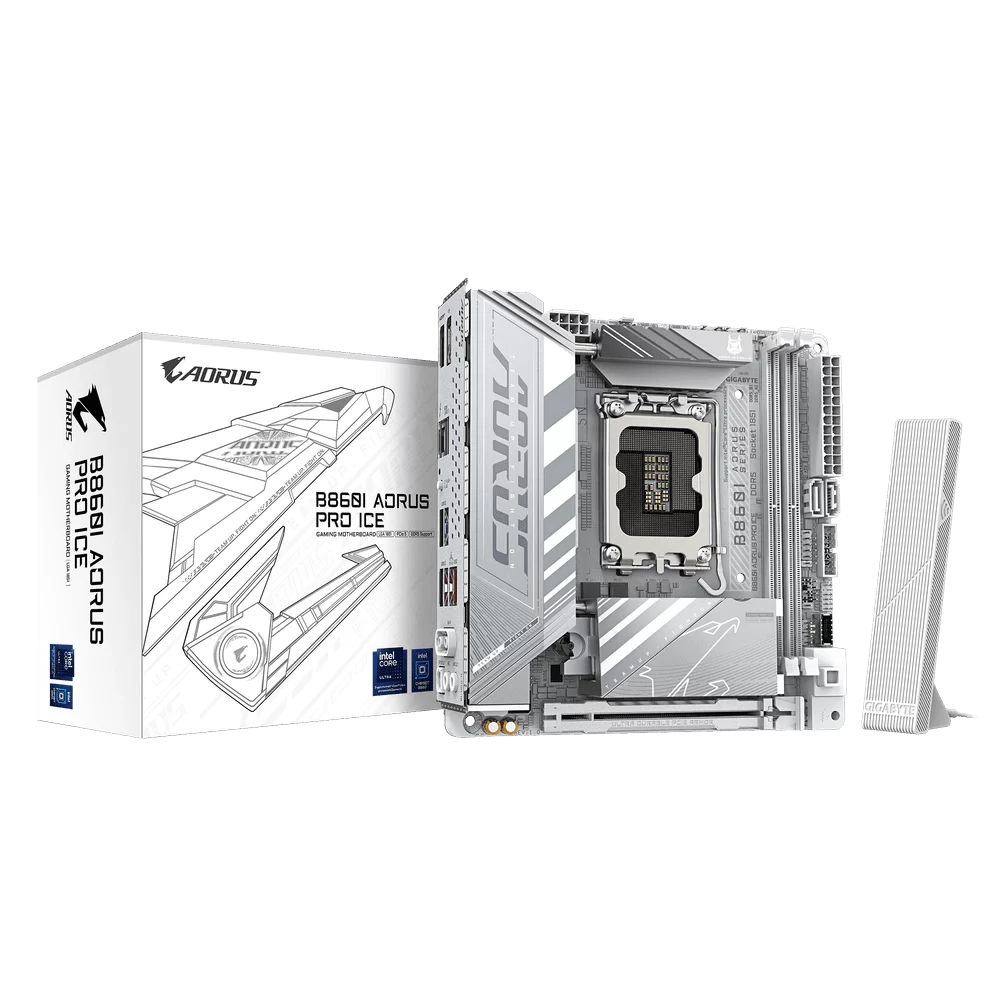 GIGABYTE B860I AORUS PRO ICE - iTX Mainboard 1 GIGABYTE B860I AORUS PRO ICE - iTX Mainboard
