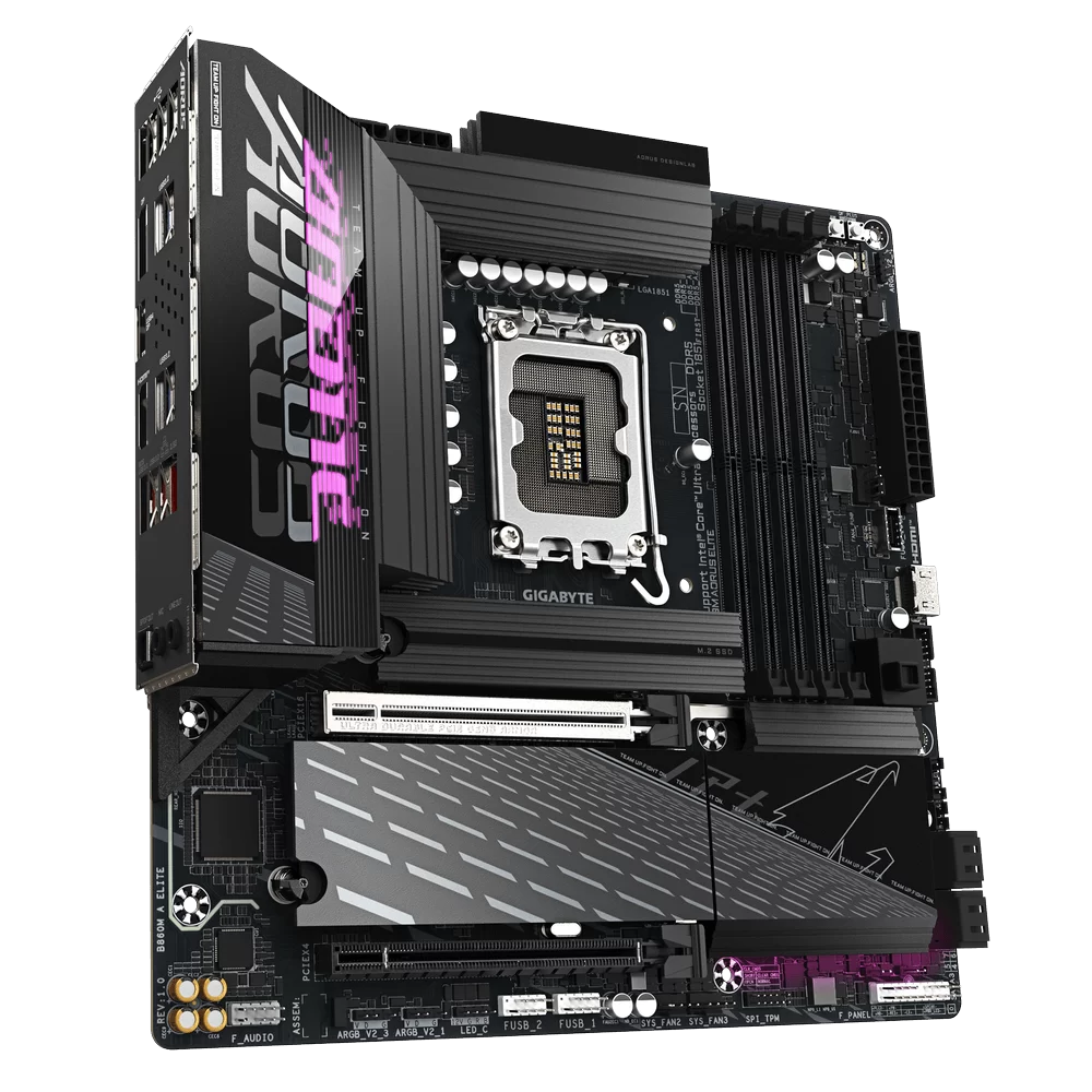 GIGABYTE B860M AORUS ELITE Mainboard 3 GIGABYTE B860M AORUS ELITE Mainboard - Ảnh 3