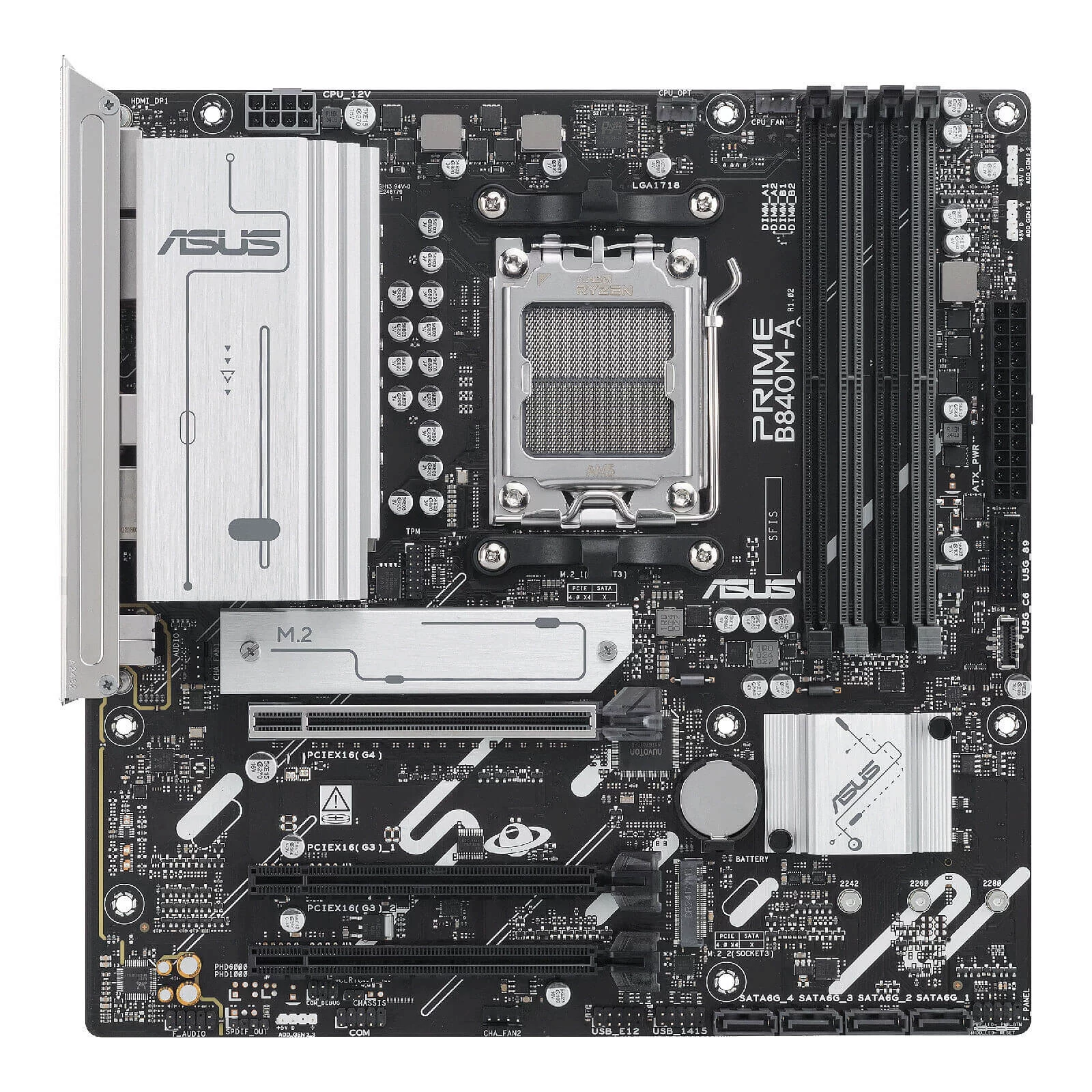 ASUS PRIME B840M-A-CSM Mainboard 2 ASUS PRIME B840M-A-CSM Mainboard - Ảnh 2