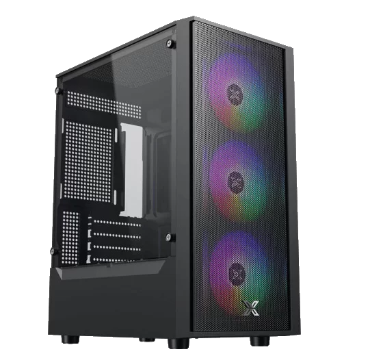 XIGMATEK MYX AIR II 3F (EN45967) Tempered Case - M-ATX, 3x 120mm RGB Fans
