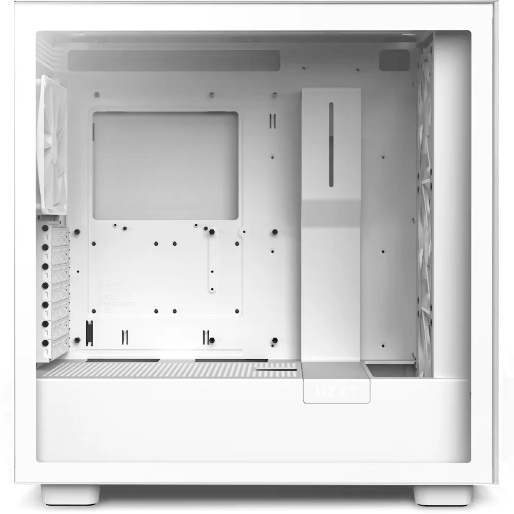 NZXT H7 Elite RGB Matte White (2024) Premium ATX Mid-Tower Case - All White, 3x F140 RGB Core Fan + 1x F140Q Fan + RGB Controller 5 NZXT H7 Elite RGB Matte White (2024) Premium ATX Mid-Tower Case - All White, 3x F140 RGB Core Fan + 1x F140Q Fan + RGB Controller - Ảnh 5