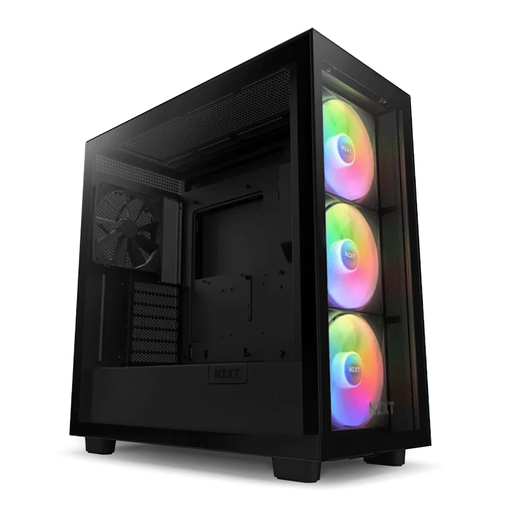 NZXT H7 Elite RGB Matte Black (2024) Premium ATX Mid-Tower Case - All Black, 3x F140 RGB Core Fan + 1x F140Q Fan + RGB Controller 1 NZXT H7 Elite RGB Matte Black (2024) Premium ATX Mid-Tower Case - All Black, 3x F140 RGB Core Fan + 1x F140Q Fan + RGB Controller