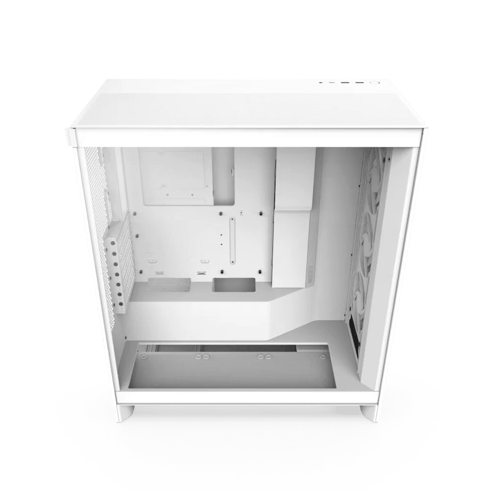 NZXT H7 Flow RGB Matte White (2024) Mid-Tower ATX Airflow Case - All White, F360 RGB Core Fan 6 NZXT H7 Flow RGB Matte White (2024) Mid-Tower ATX Airflow Case - All White, F360 RGB Core Fan - Ảnh 6