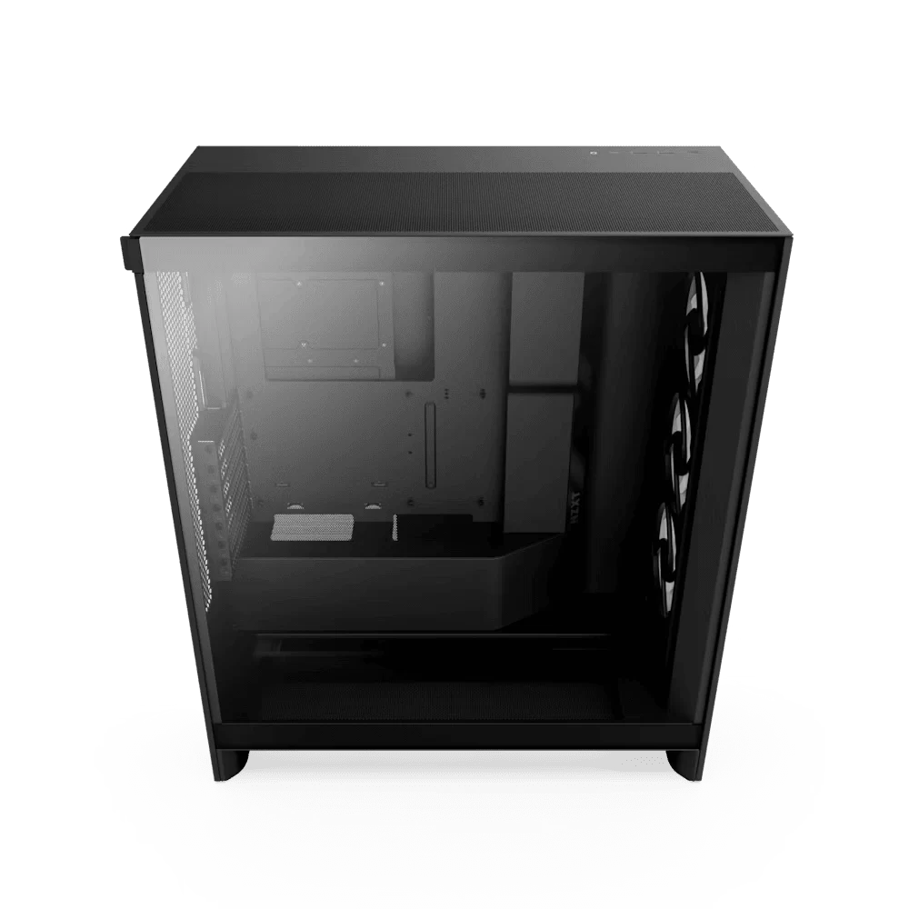 NZXT H7 Flow RGB Matte Black (2024) Mid-Tower ATX Airflow Case - All Black, F360 RGB Core Fan 6 NZXT H7 Flow RGB Matte Black (2024) Mid-Tower ATX Airflow Case - All Black, F360 RGB Core Fan - Ảnh 6