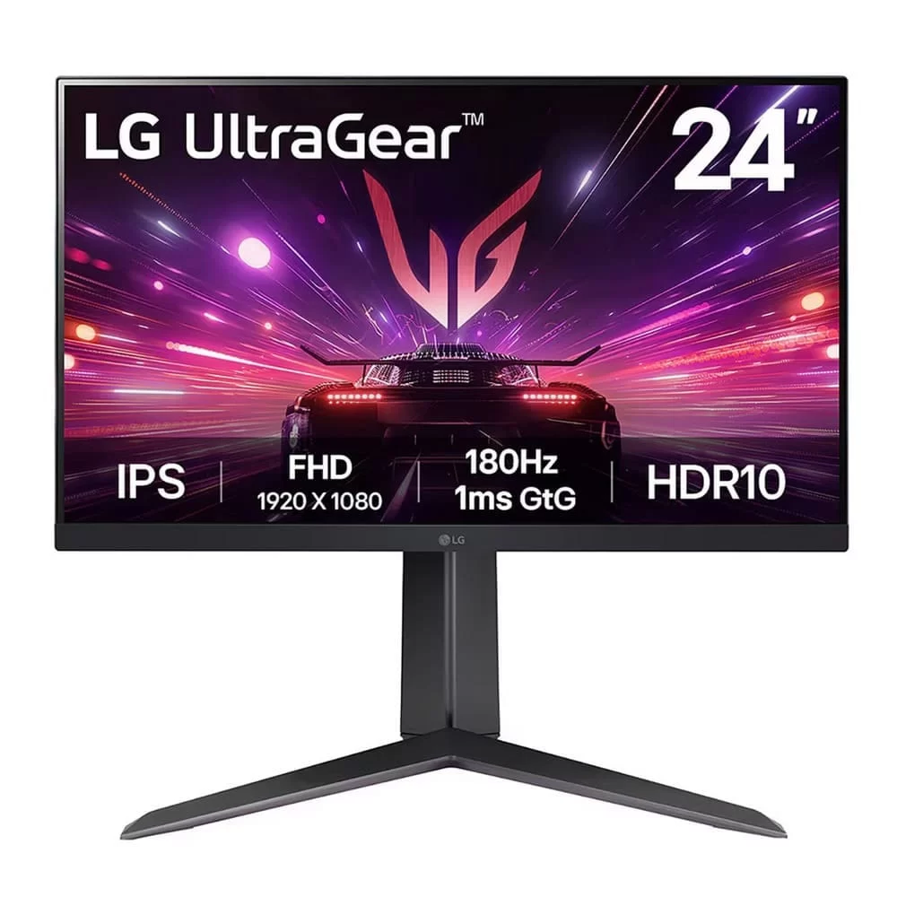 LG Ultragear 24GS65F-B Gaming Monitor - 24 inch FHD (1920x1080), 180Hz, IPS 1ms (GtG), HDR10, sRGB 99%, IPS 16:9 1 LG Ultragear 24GS65F-B Gaming Monitor - 24 inch FHD (1920x1080), 180Hz, IPS 1ms (GtG), HDR10, sRGB 99%, IPS 16:9