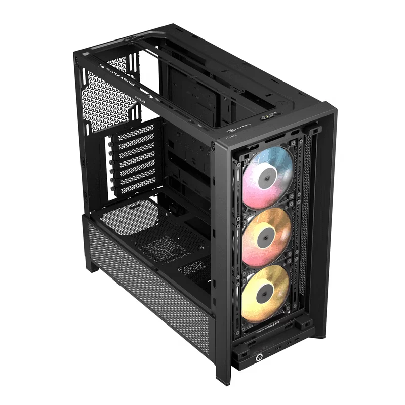 CORSAIR FRAME 4000D RS ARGB Black Modular Mid Tower PC Case - Tempered Glass, 3x RS120 ARGB fans 6 CORSAIR FRAME 4000D RS ARGB Black Modular Mid Tower PC Case - Tempered Glass, 3x RS120 ARGB fans - Ảnh 6