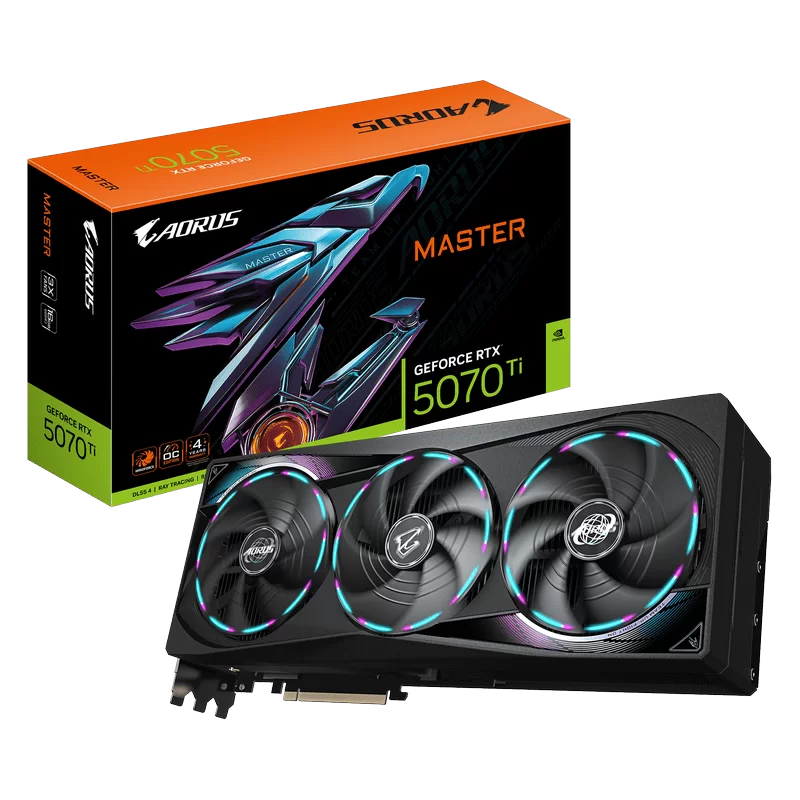 GIGABYTE AORUS GeForce RTX 5070Ti MASTER 16G (GV-N507TAORUS M-16GD) Graphics Card 1 GIGABYTE AORUS GeForce RTX 5070Ti MASTER 16G (GV-N507TAORUS M-16GD) Graphics Card