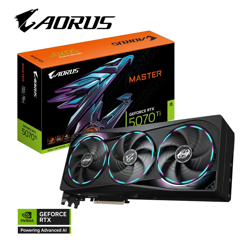 GIGABYTE AORUS GeForce RTX 5070Ti MASTER 16G (GV-N507TAORUS M-16GD) Graphics Card 11 GIGABYTE AORUS GeForce RTX 5070Ti MASTER 16G (GV-N507TAORUS M-16GD) Graphics Card - Ảnh 11