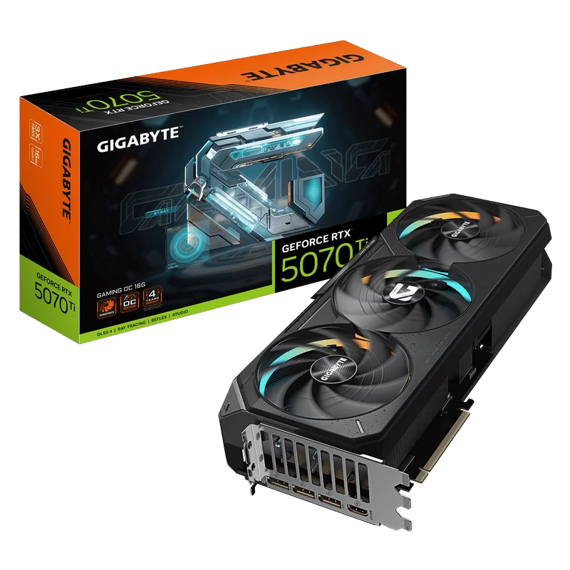 GIGABYTE GeForce RTX 5070Ti GAMING OC 16G (GV-N507TGAMING OC-16GD) Graphics Card 1 GIGABYTE GeForce RTX 5070Ti GAMING OC 16G (GV-N507TGAMING OC-16GD) Graphics Card