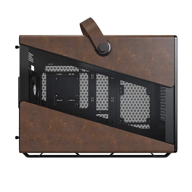 Montech HS Heritage Pro Black Gaming Case Pro - iTX, Steel, Leather, 4x GF120mm fans 5 Montech HS Heritage Pro Black Gaming Case Pro - iTX, Steel, Leather, 4x GF120mm fans - Ảnh 5