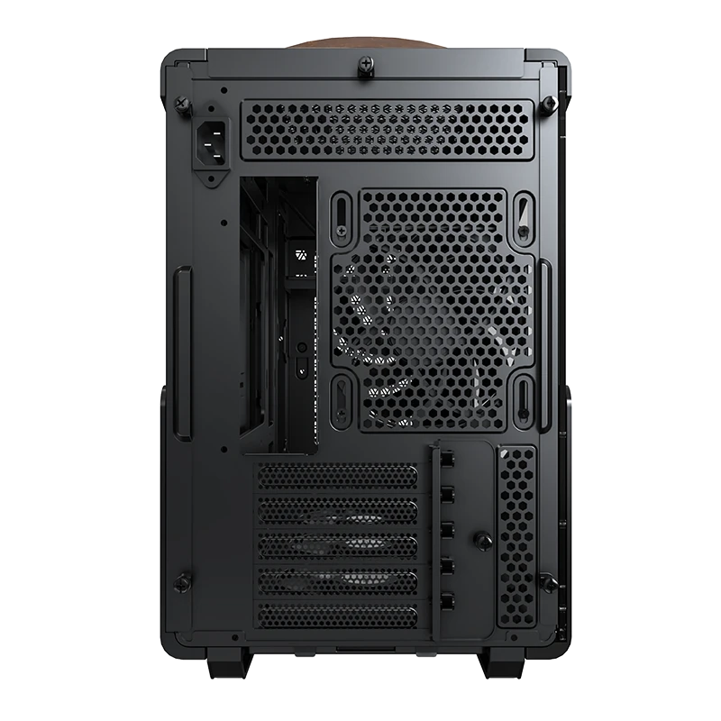 Montech HS Heritage Pro Black Gaming Case Pro - iTX, Steel, Leather, 4x GF120mm fans 6 Montech HS Heritage Pro Black Gaming Case Pro - iTX, Steel, Leather, 4x GF120mm fans - Ảnh 6