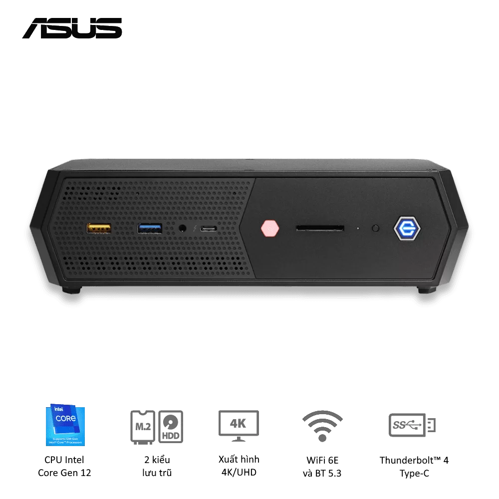 ASUS NUC 12 Enthusiast Mini PC (RNUC12SNKI72001) - Intel Core i7-12700H, 2xDDR4-3200, 3xNVMe, SATA, 2x HDMI 2.1, 2x DP 1.4a, 330W, VGA card port 1 ASUS NUC 12 Enthusiast Mini PC (RNUC12SNKI72001) - Intel Core i7-12700H, 2xDDR4-3200, 3xNVMe, SATA, 2x HDMI 2.1, 2x DP 1.4a, 330W, VGA card port