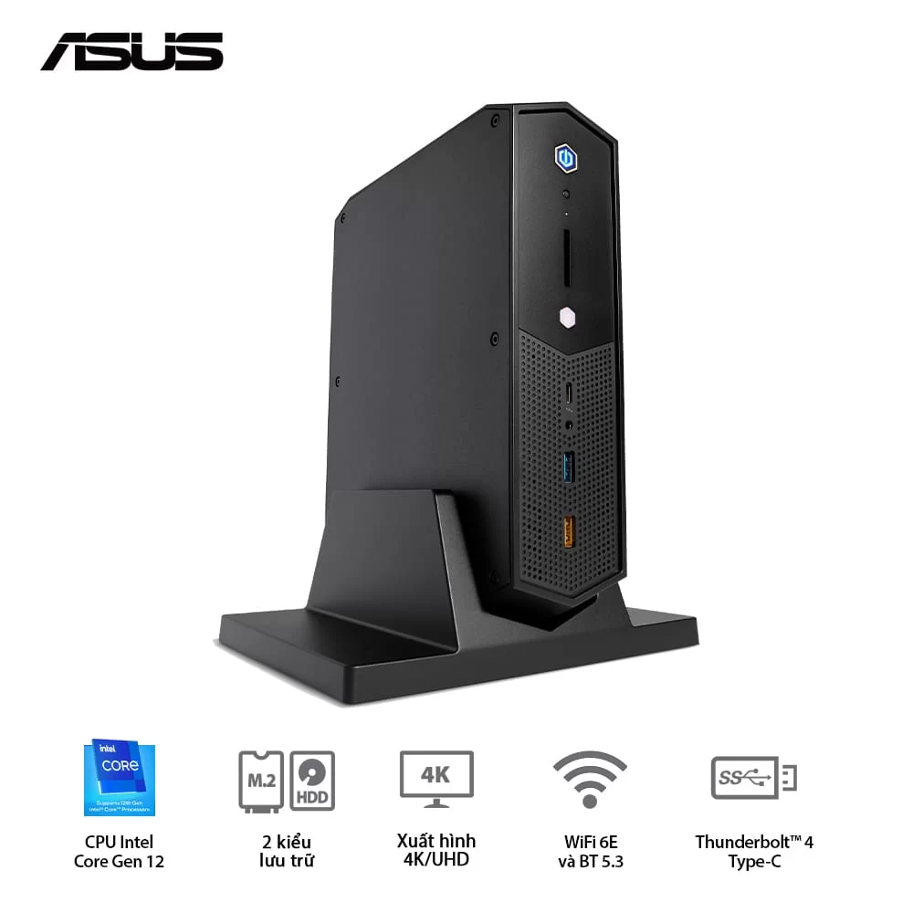 ASUS NUC 12 Enthusiast Mini PC (RNUC12SNKI72001) - Intel Core i7-12700H, 2xDDR4-3200, 3xNVMe, SATA, 2x HDMI 2.1, 2x DP 1.4a, 330W, VGA card port 7 ASUS NUC 12 Enthusiast Mini PC (RNUC12SNKI72001) - Intel Core i7-12700H, 2xDDR4-3200, 3xNVMe, SATA, 2x HDMI 2.1, 2x DP 1.4a, 330W, VGA card port - Ảnh 7