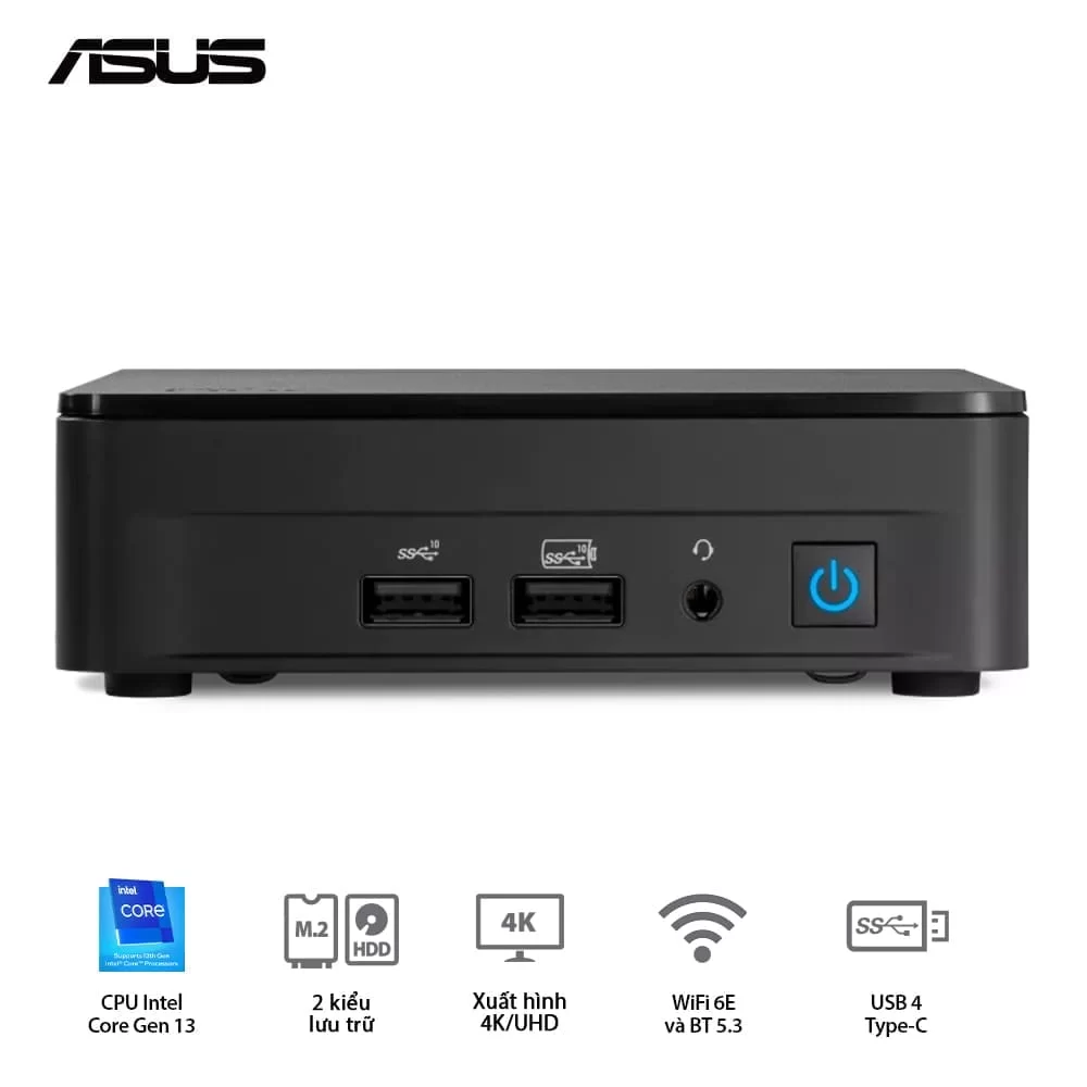 ASUS NUC 13 PRO Tall Mini PC (RNUC13ANHI300001I) - Intel Core i3-1315U, 2xDDR4-3200, 3xNVMe, SATA, 2x HDMI 2.1, 2x Thunderbolt, VESA MOUNT 4 ASUS NUC 13 PRO Tall Mini PC (RNUC13ANHI300001I) - Intel Core i3-1315U, 2xDDR4-3200, 3xNVMe, SATA, 2x HDMI 2.1, 2x Thunderbolt, VESA MOUNT - Ảnh 4