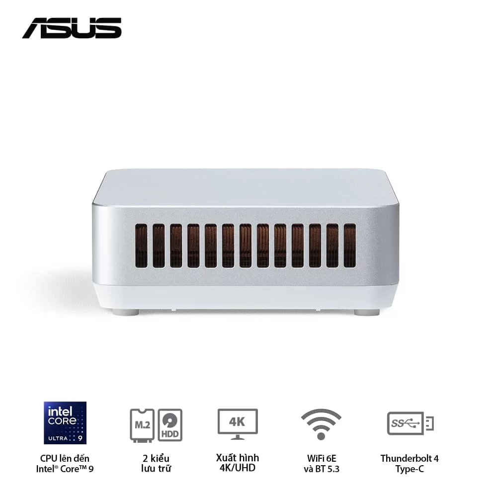 ASUS NUC 14 Pro+ Full System Mini PC (RNUC14RVSU500001I) - Intel Core Ultra 5- 125H, 2x NVMe, 2x HDMI 2.1, 2x Thunderbolt, VESA MOUNT, White 6 ASUS NUC 14 Pro+ Full System Mini PC (RNUC14RVSU500001I) - Intel Core Ultra 5- 125H, 2x NVMe, 2x HDMI 2.1, 2x Thunderbolt, VESA MOUNT, White - Ảnh 6