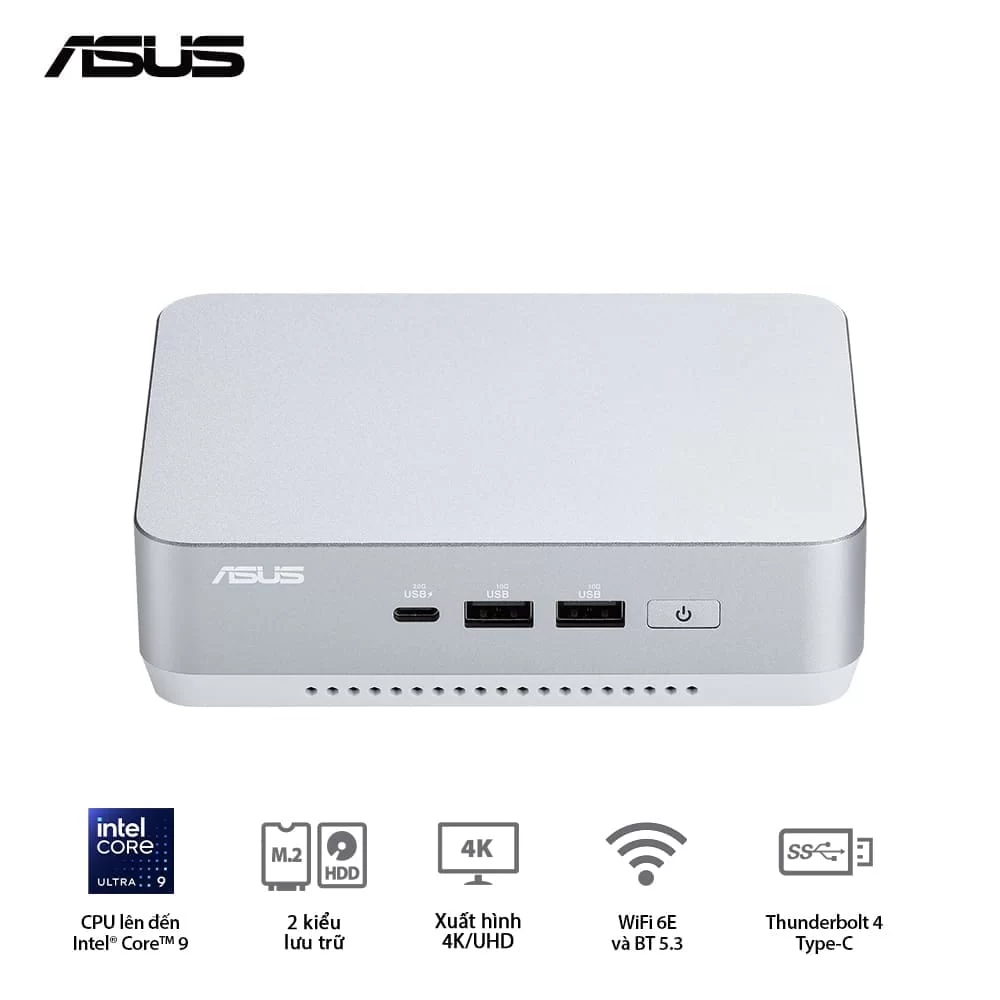 ASUS NUC 14 Pro+ Full System Mini PC (RNUC14RVSU500001I) - Intel Core Ultra 5- 125H, 2x NVMe, 2x HDMI 2.1, 2x Thunderbolt, VESA MOUNT, White 7 ASUS NUC 14 Pro+ Full System Mini PC (RNUC14RVSU500001I) - Intel Core Ultra 5- 125H, 2x NVMe, 2x HDMI 2.1, 2x Thunderbolt, VESA MOUNT, White - Ảnh 7