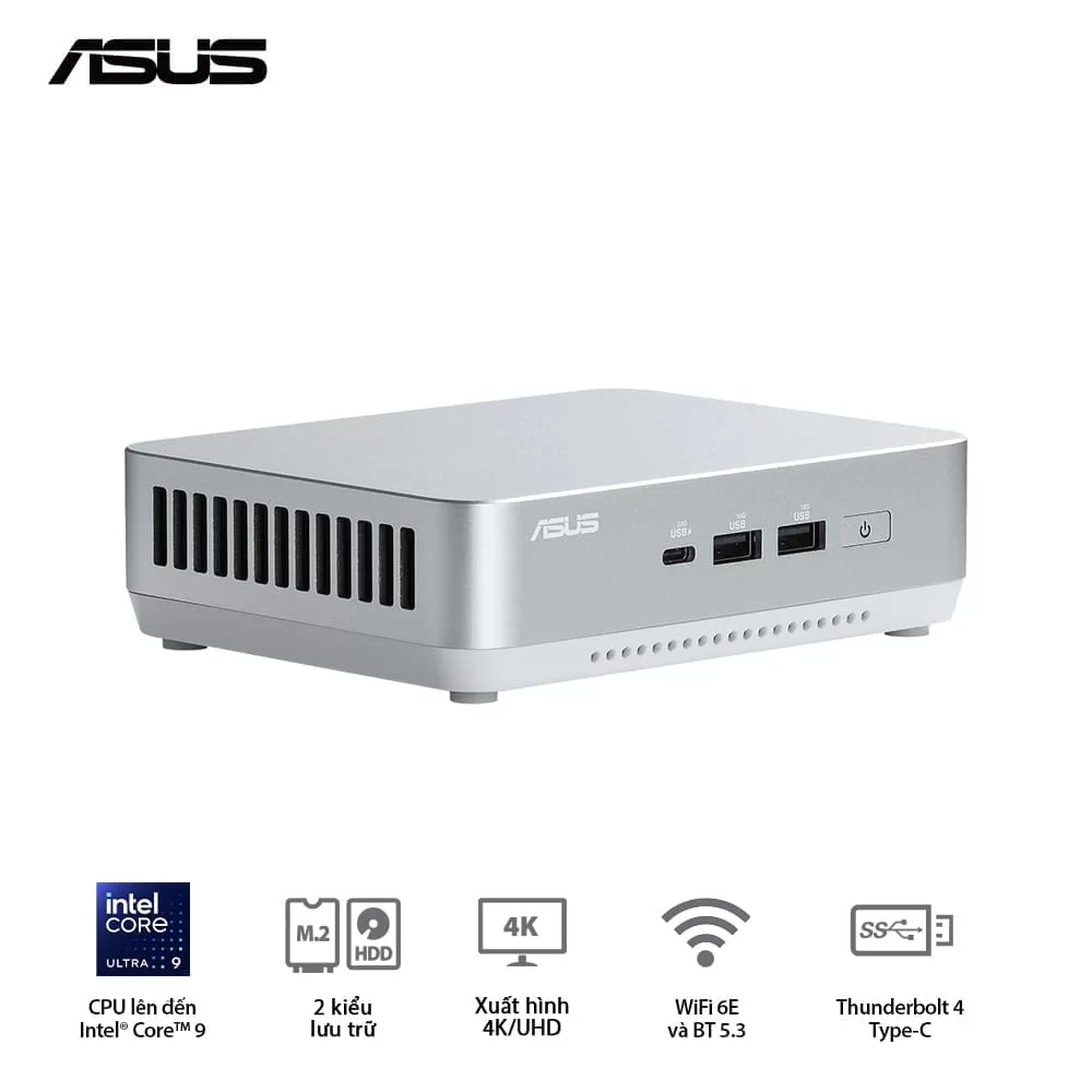 ASUS NUC 14 Pro+ Full System Mini PC (RNUC14RVSU500001I) - Intel Core Ultra 5- 125H, 2x NVMe, 2x HDMI 2.1, 2x Thunderbolt, VESA MOUNT, White 11 ASUS NUC 14 Pro+ Full System Mini PC (RNUC14RVSU500001I) - Intel Core Ultra 5- 125H, 2x NVMe, 2x HDMI 2.1, 2x Thunderbolt, VESA MOUNT, White - Ảnh 11